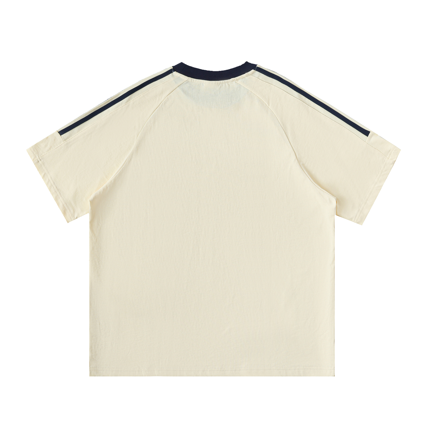 Mens 'BLOOM' Contrast Tape Crewneck Cotton Tee