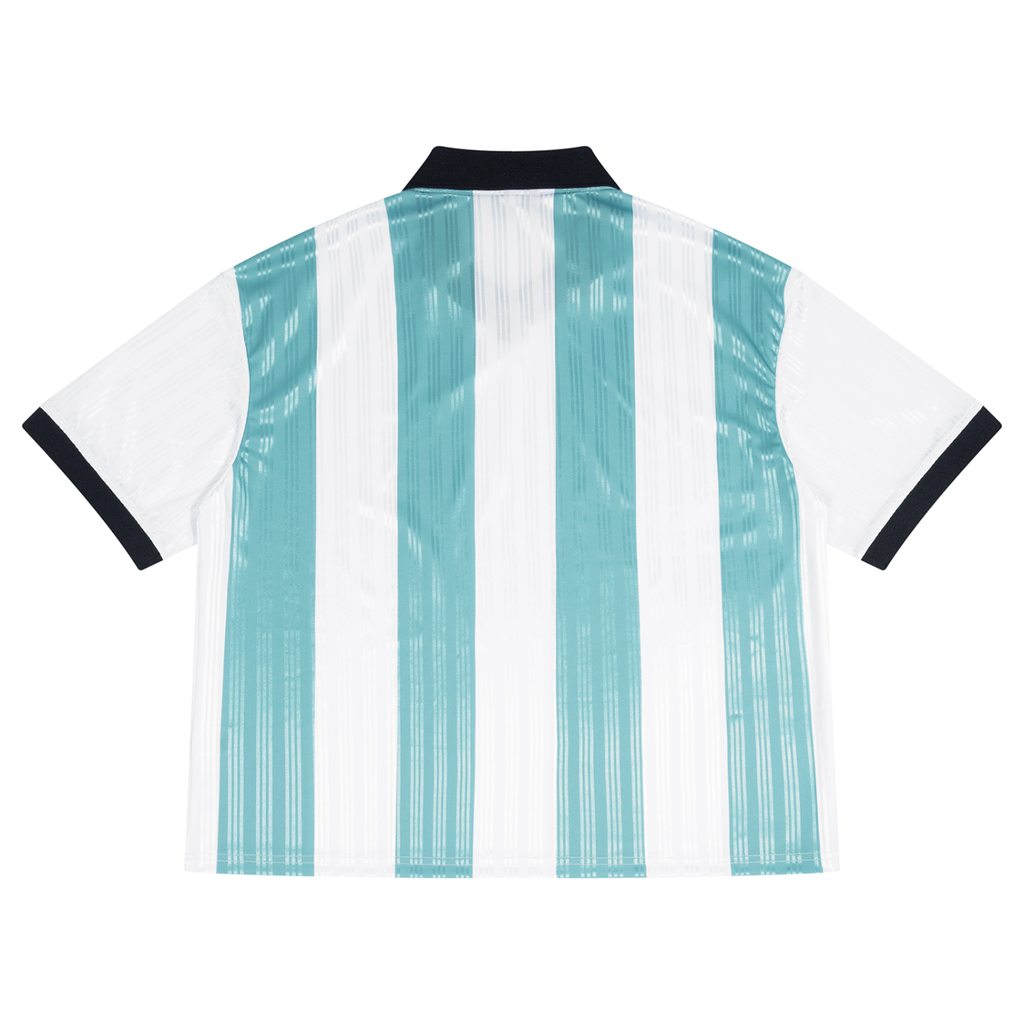 MENS 'IRON'  Boxy Striped Collared Soccer Jersey