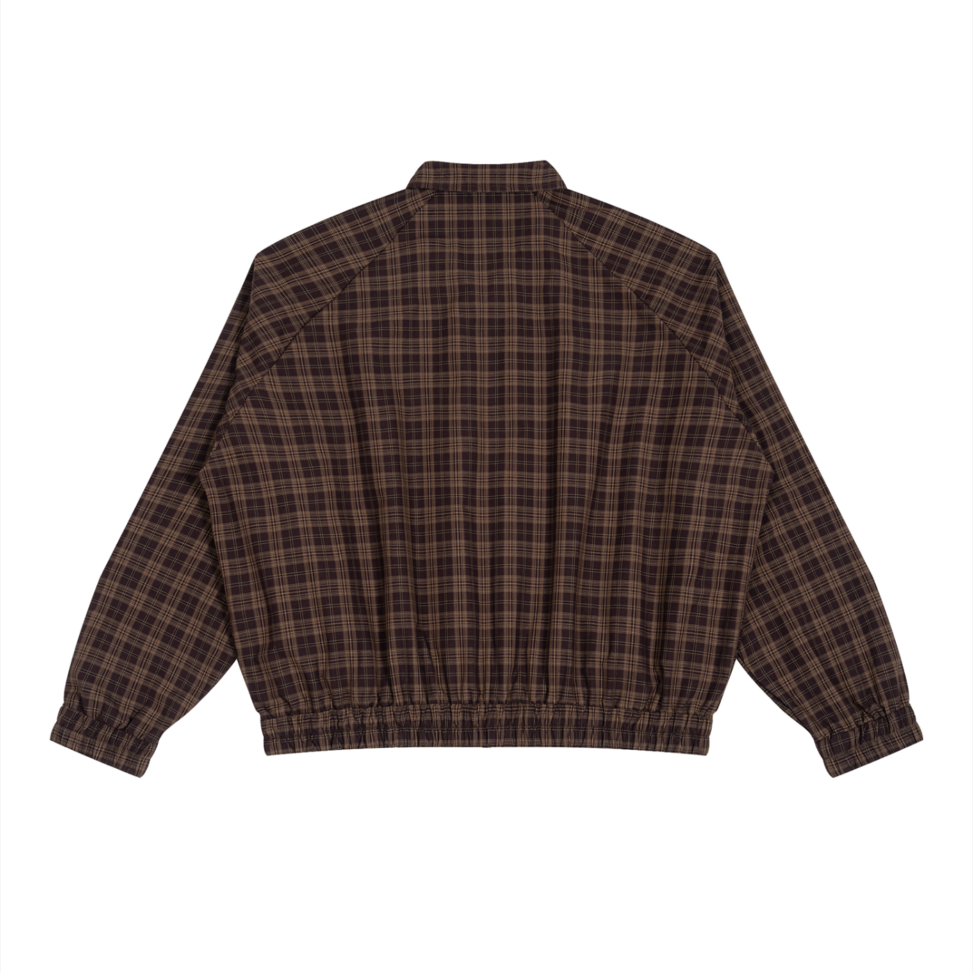 Unisex 'NICEST MEAN PERSON' Plaid Full-Zip Track Jacket