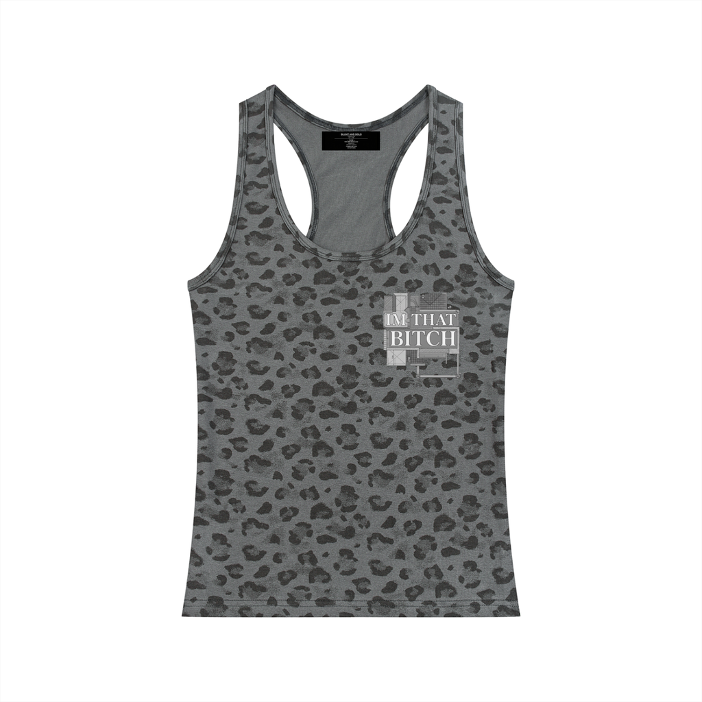 WOMENS 'THAT BITCH' Leopard print Tank