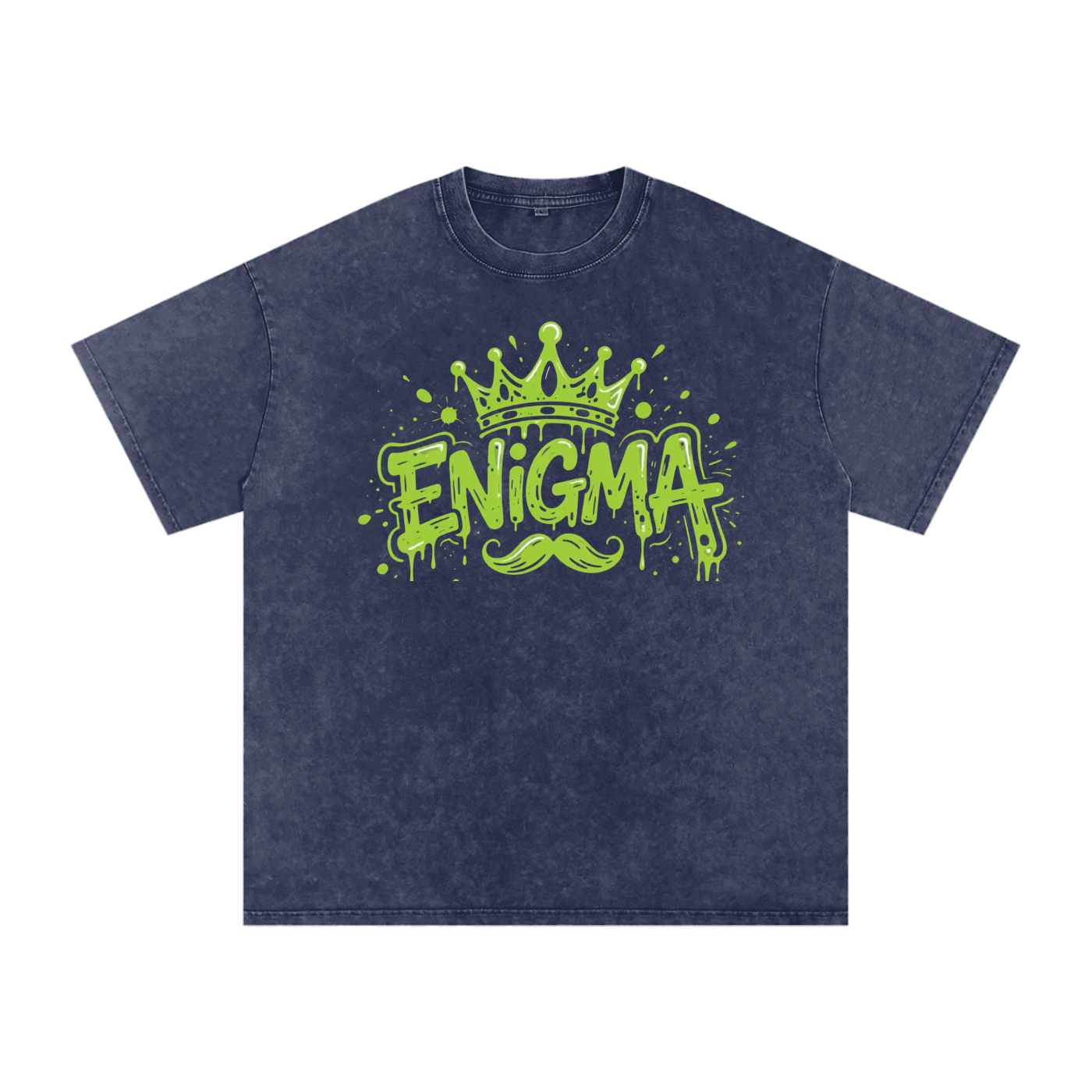 MENS ' ENIGMA ' Snow Washed Oversized Cotton T-Shirt