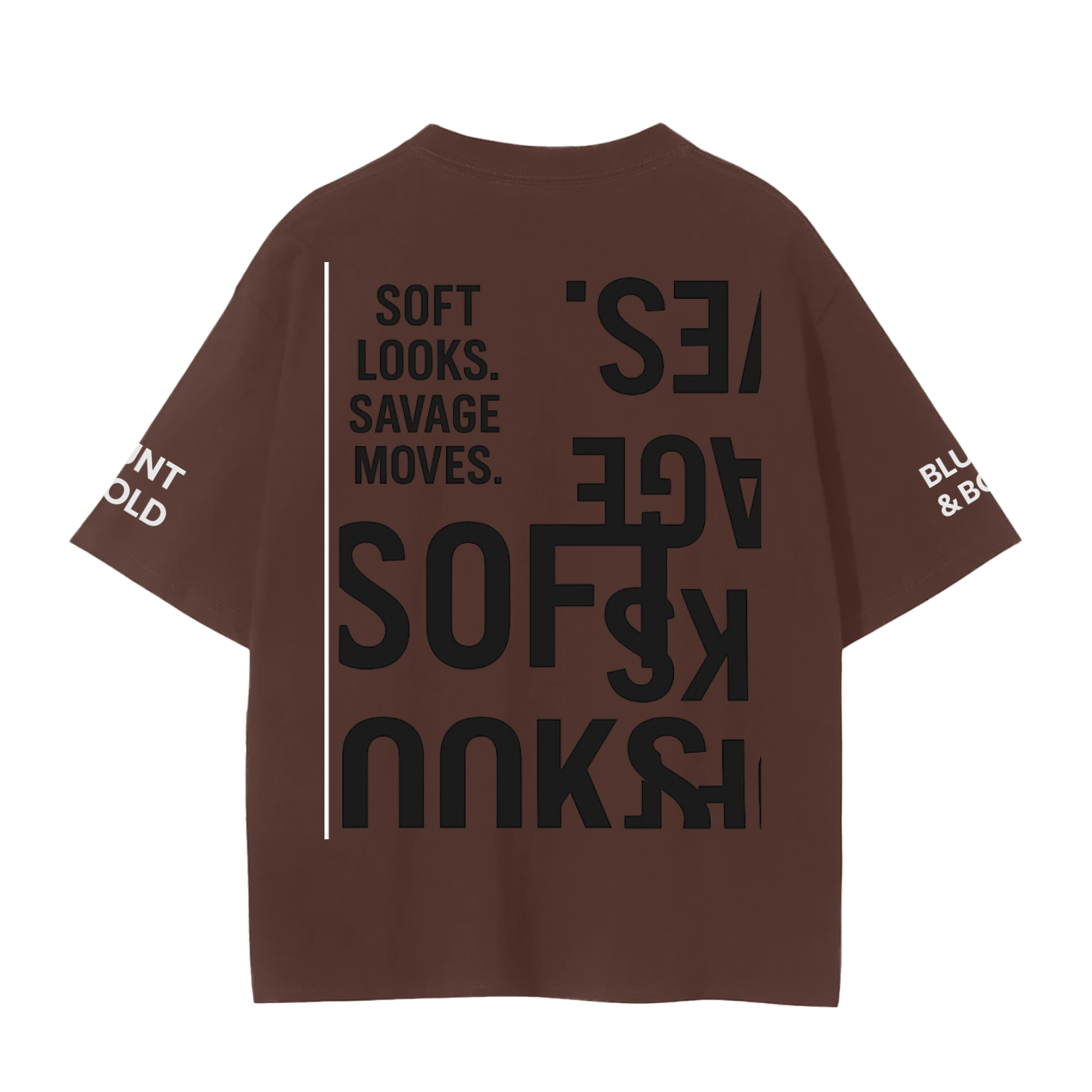 MENS 'SAVAGE MOVES'  Seamless  Big Oversized TEE