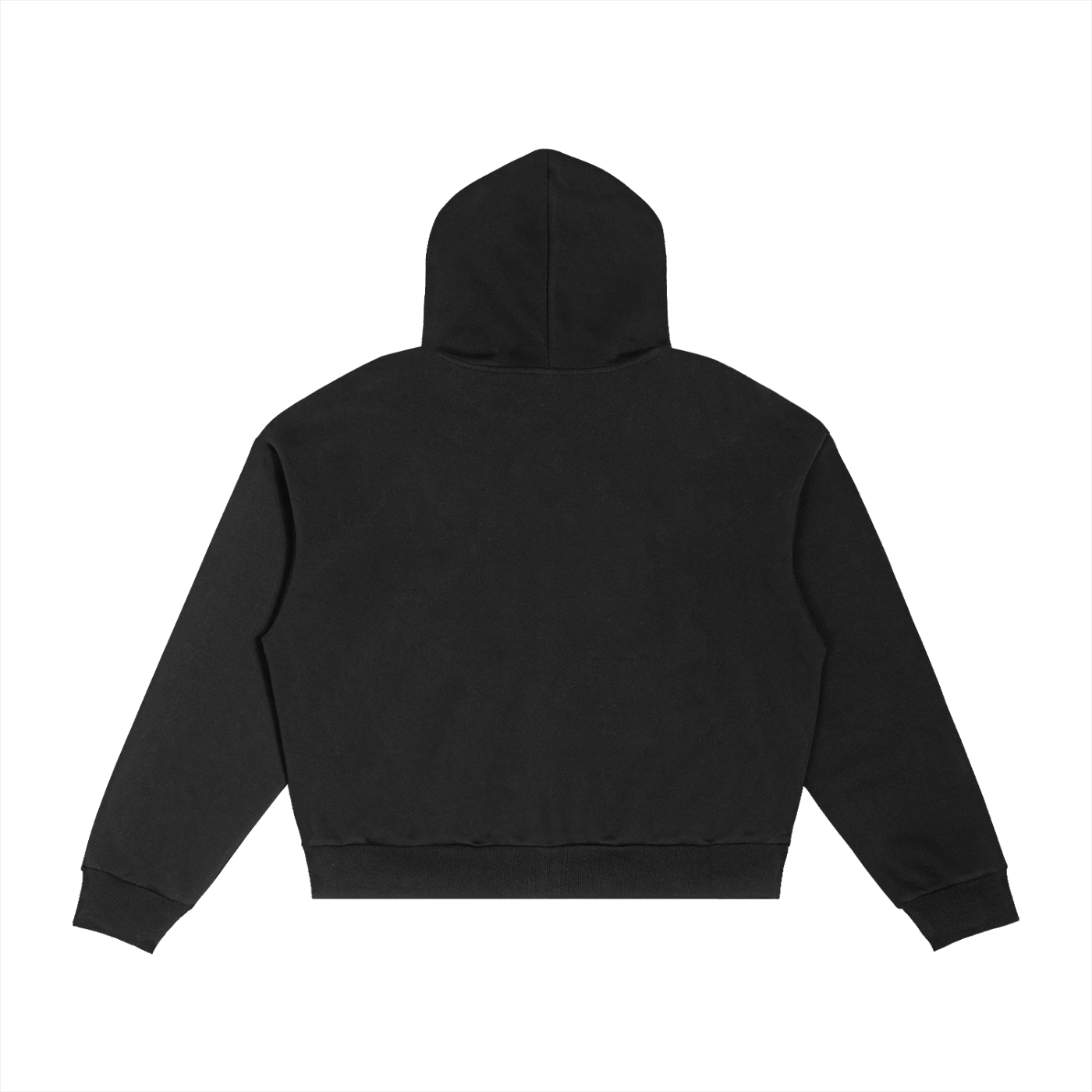 Mens 'PROTECT YOUR ENERGY' Contrast Plaid Boxy Zip Hoodie