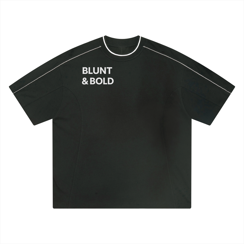 Mens Classic  Oversized Contrast Tape T-Shirt