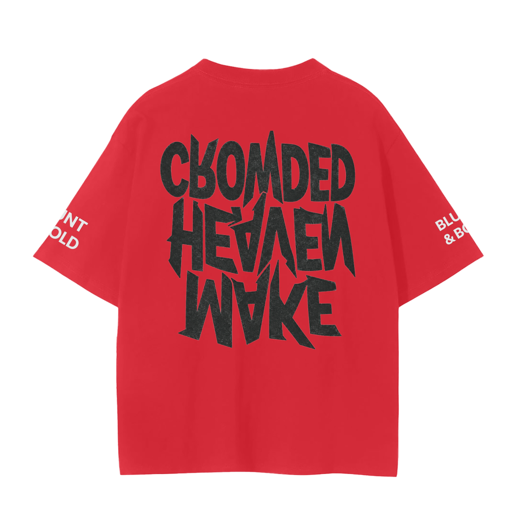 MENS 'MAKE HEAVEN CROWDED' Seemless Oversized Tee