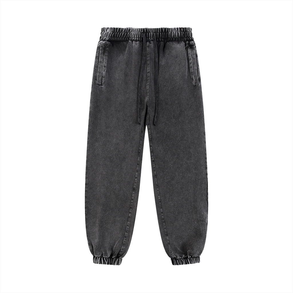 Mens Snow Wash Jogged Sweatpants