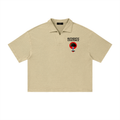 Mens 'AUTHENTIC EXISENCE' Waffle Polo — Raw & Bold
