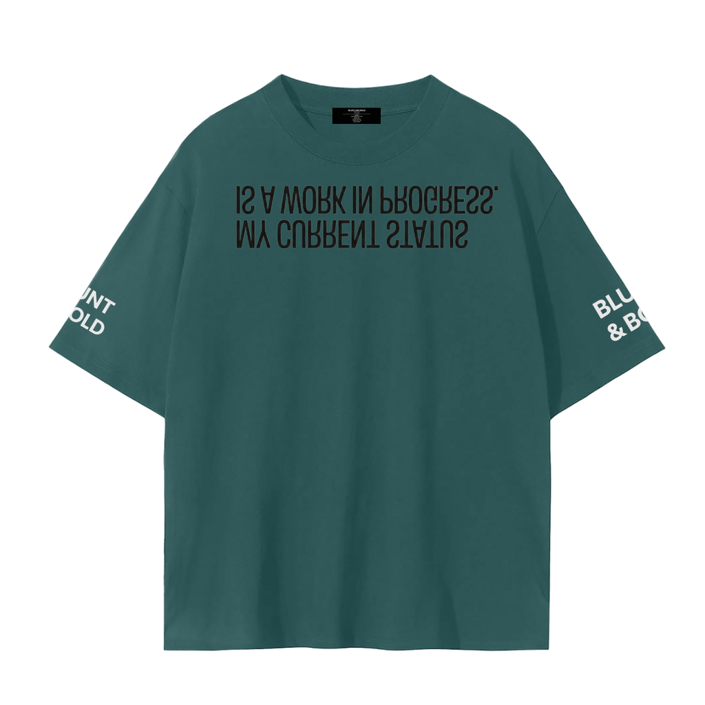 MENS 'WORK IN PROCESS'  Seamless Oversized Fit  TEE