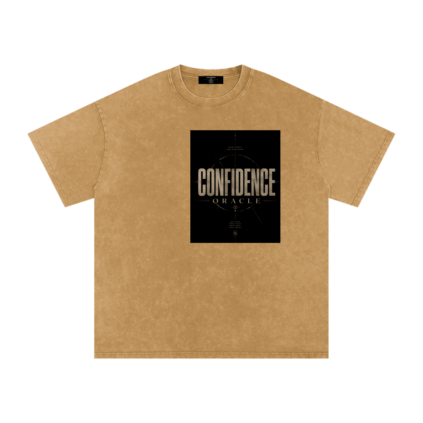 MENS 'CONFIDENCE ORACLE' Snow Washed Oversized Cotton TEE