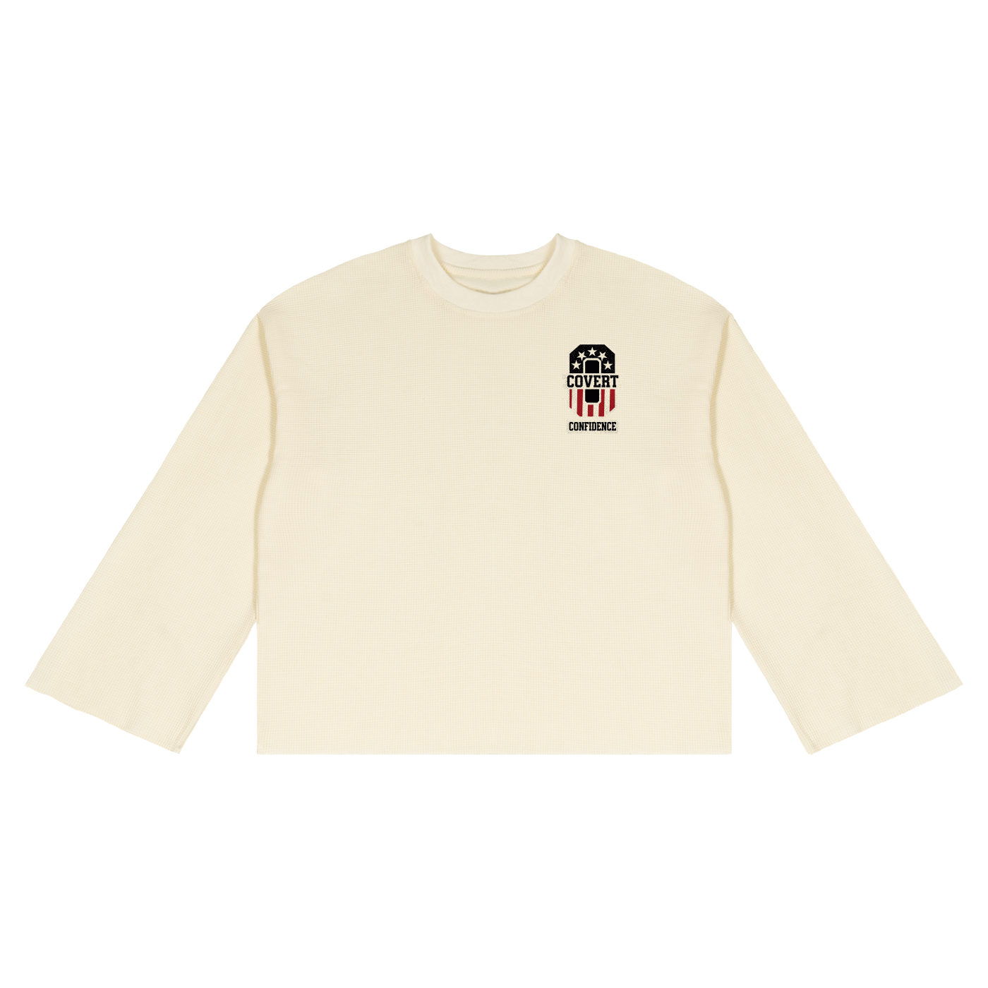 MENS 'COVERT CONFIDENCE' Waffle Raw Edge TEE
