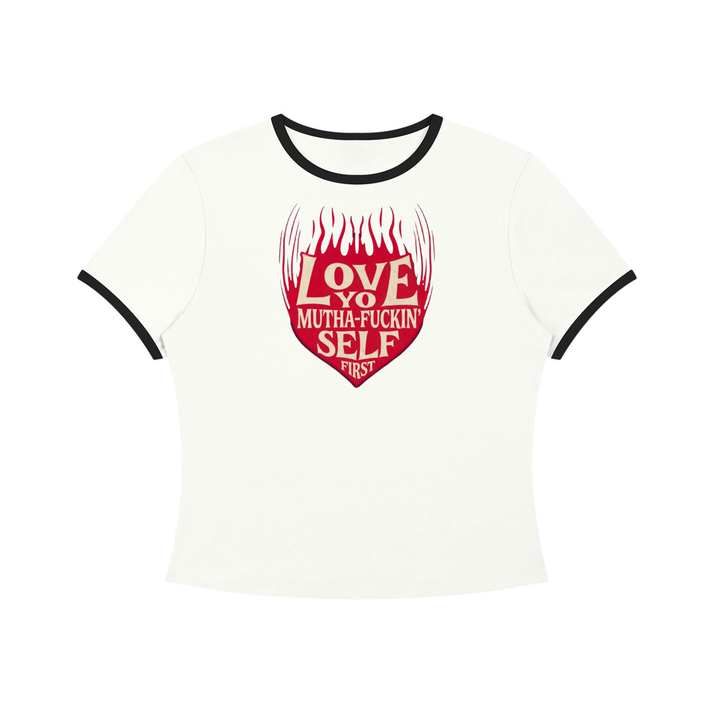 Women’s Color Block Crop T-Shirt