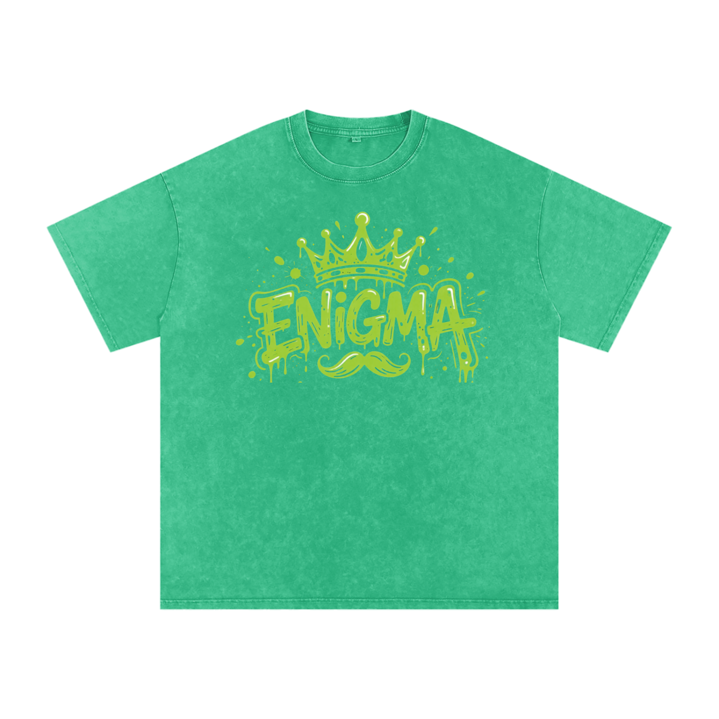 MENS ' ENIGMA ' Snow Washed Oversized Cotton T-Shirt