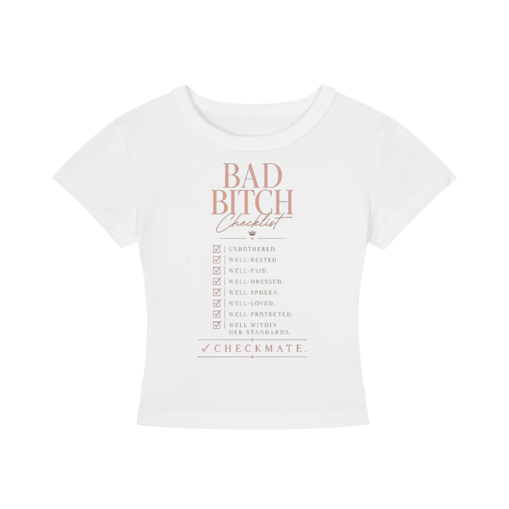 WOMENS 'BAD BITCH'  Cropped TEE