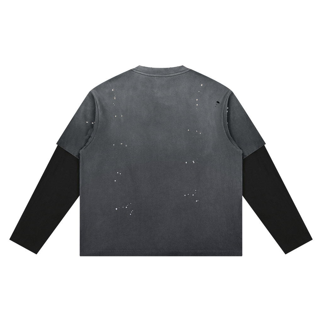MENS 'ANOMALY'  Vintage Wash Distressed Layer TEE
