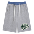 Unisex Plaid Waistband Shorts