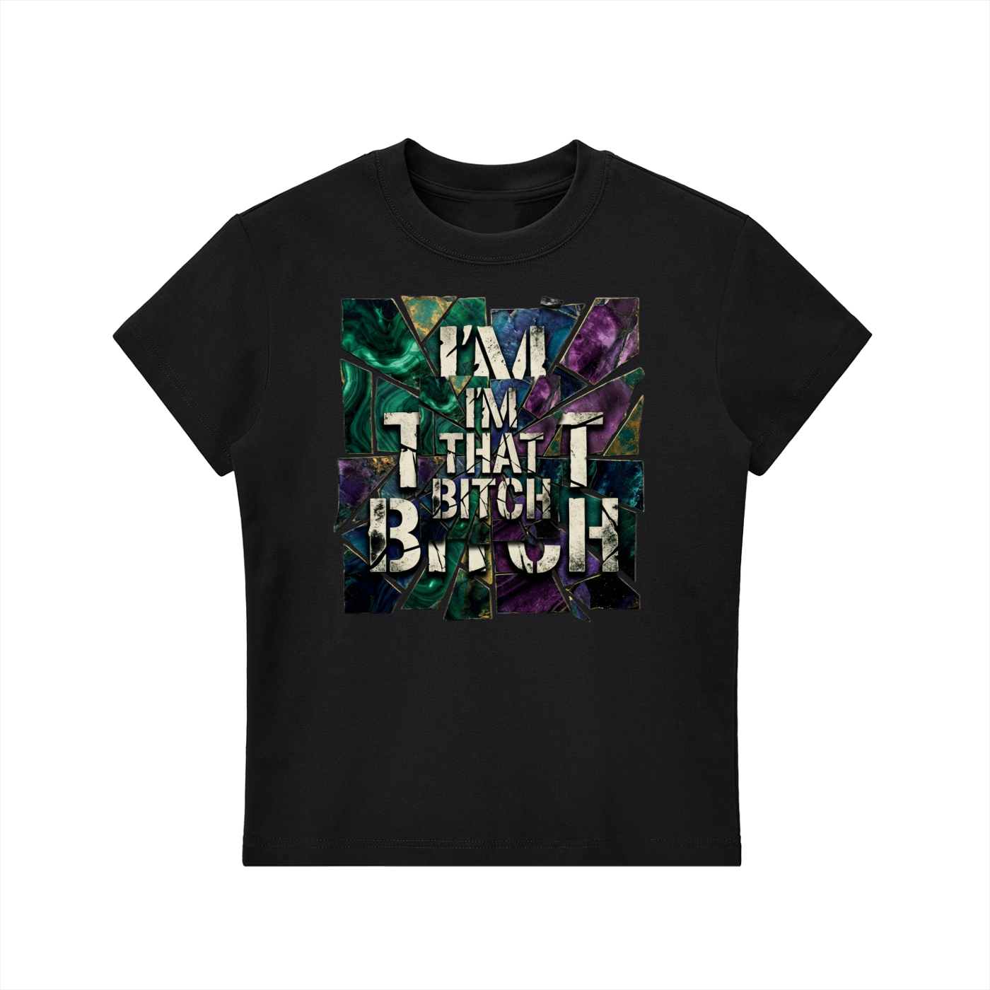 WOMENS 'THAT BITCH!' Essential Bodycon Crewneck TEE