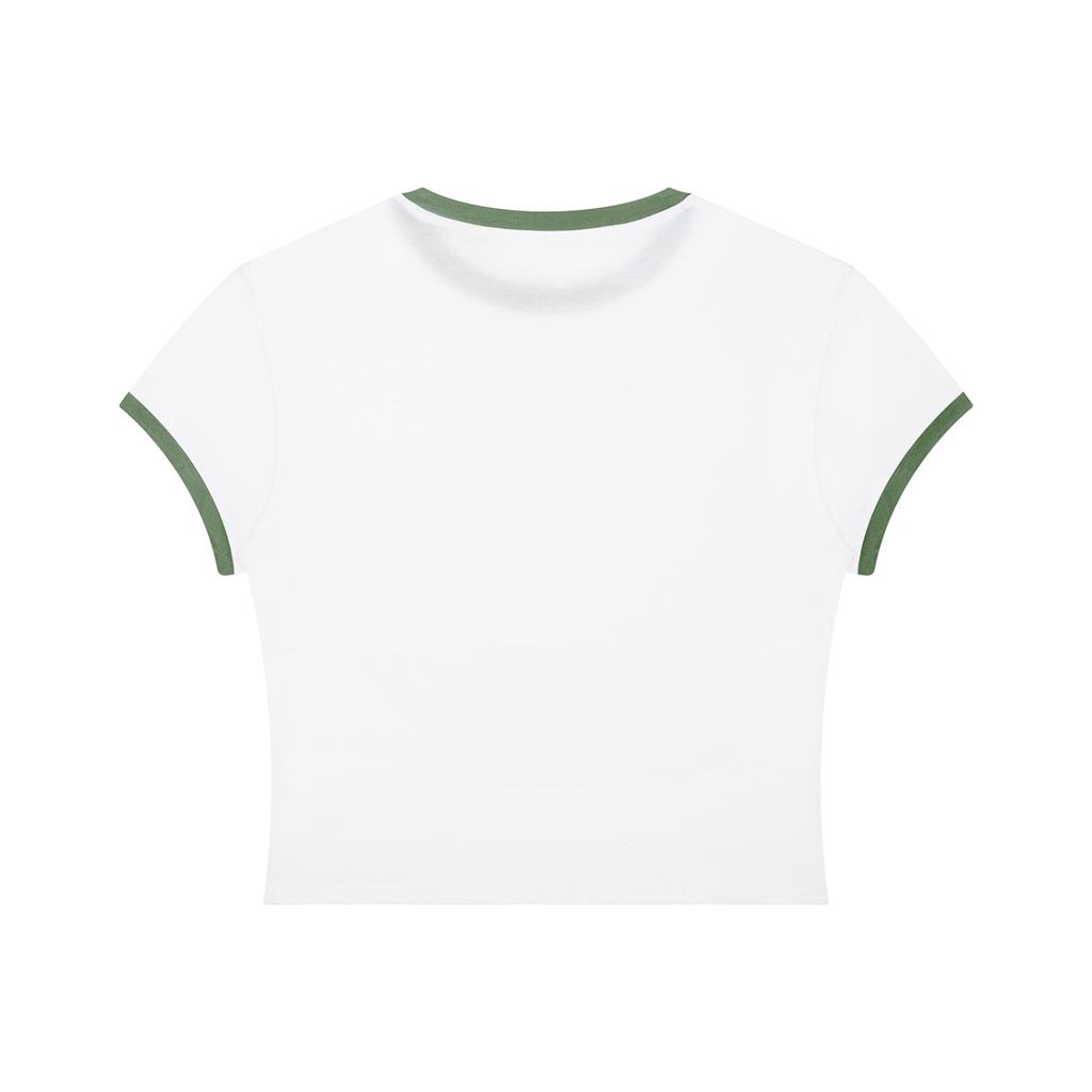 Womens 'GROWTH'  Slim Color Block Tee