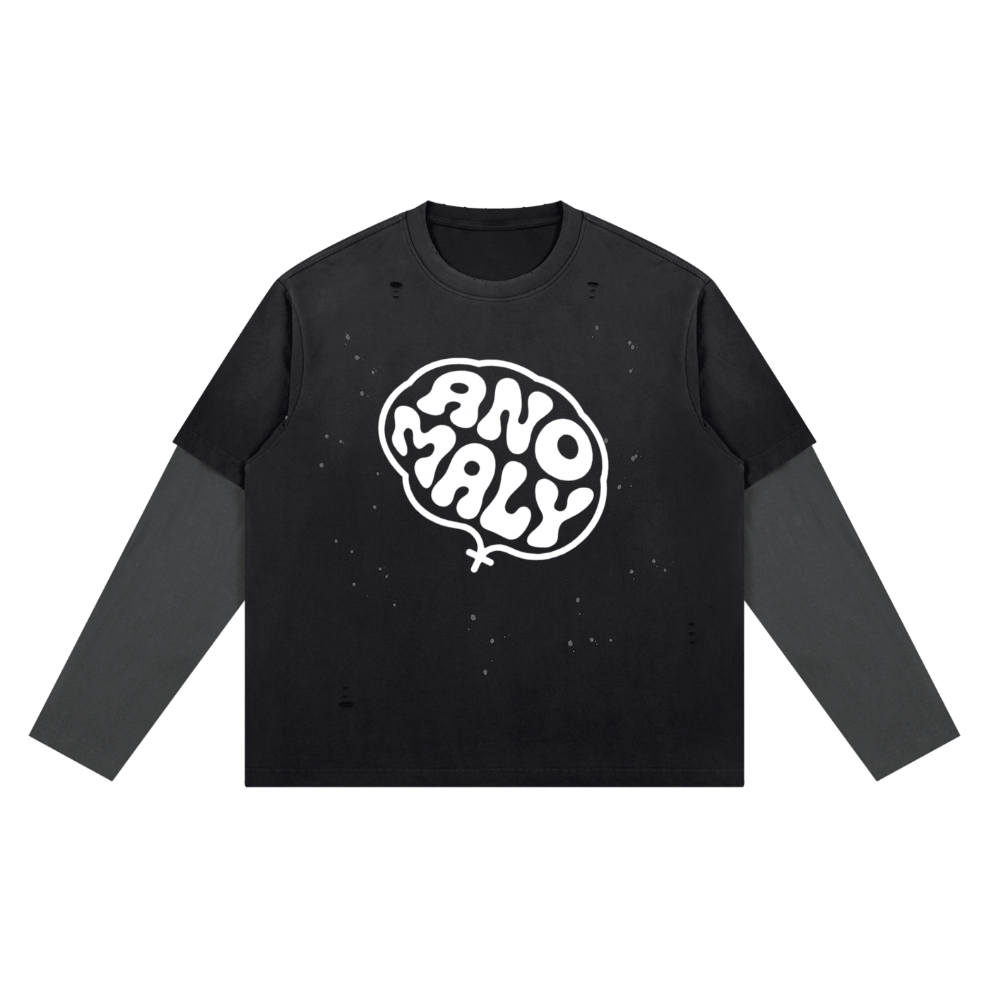 MENS 'ANOMALY'  Vintage Wash Distressed Layer TEE