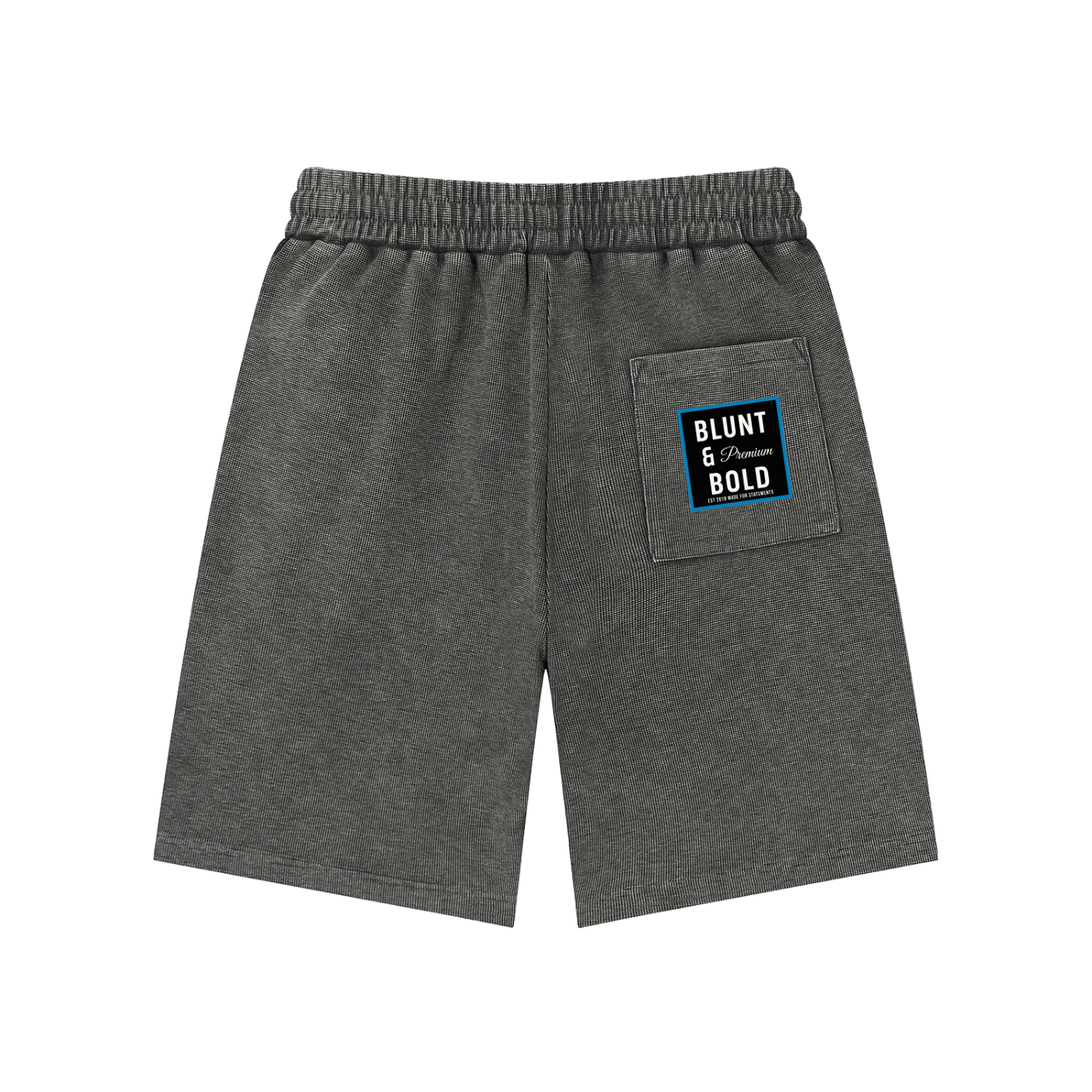 Mens Mineral Wash Waffle Knit Shorts