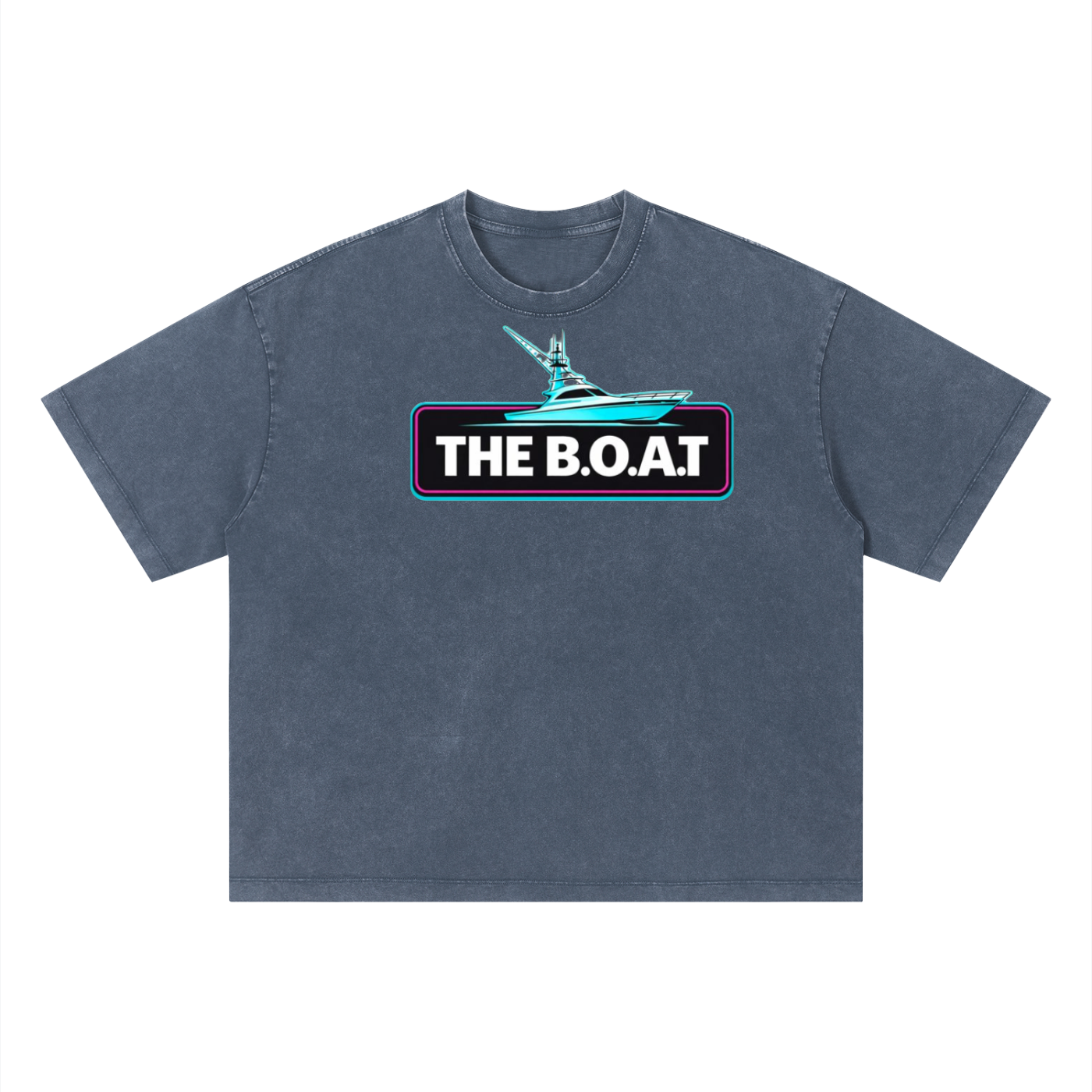 Mens 'THE B.O.A.T' Vintage Wash Boxy Tee