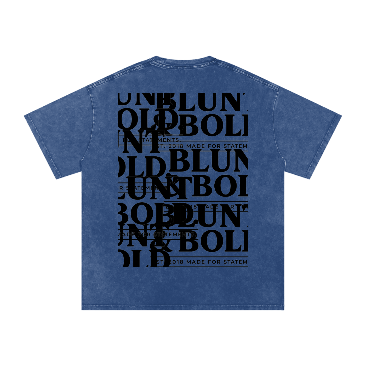 MENS ' TO MUCH TO PLATE' Snow Washed Oversized Cotton TEE