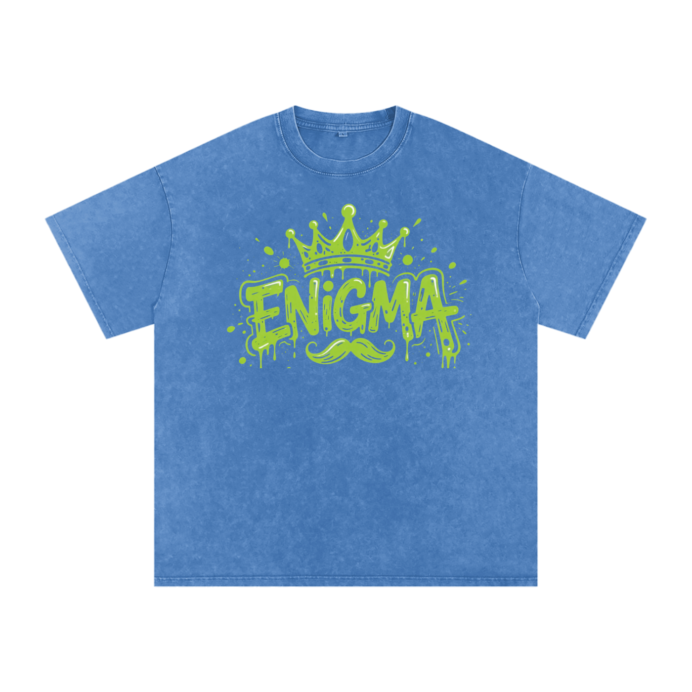 MENS ' ENIGMA ' Snow Washed Oversized Cotton T-Shirt