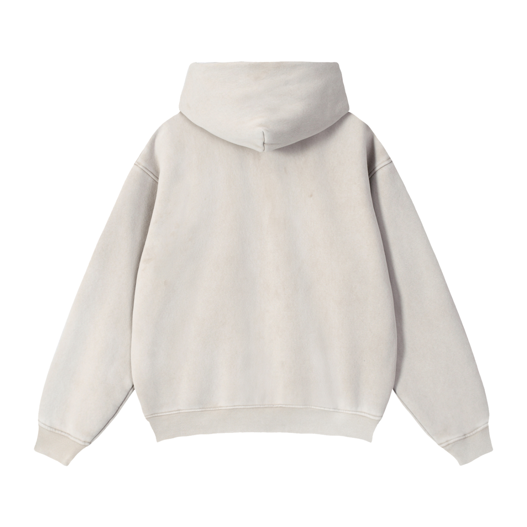 MENS 'COVERT CONFIDENCE' Zip-Through Boxy Fleece Hoodie