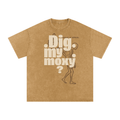 MENS ' DIG MY MOZX 'Snow Washed Oversized Cotton TEE