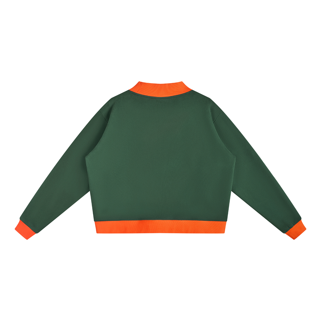 WOMENS ' FUCK RULES ; Mock Neck Crewneck Sweatshirt