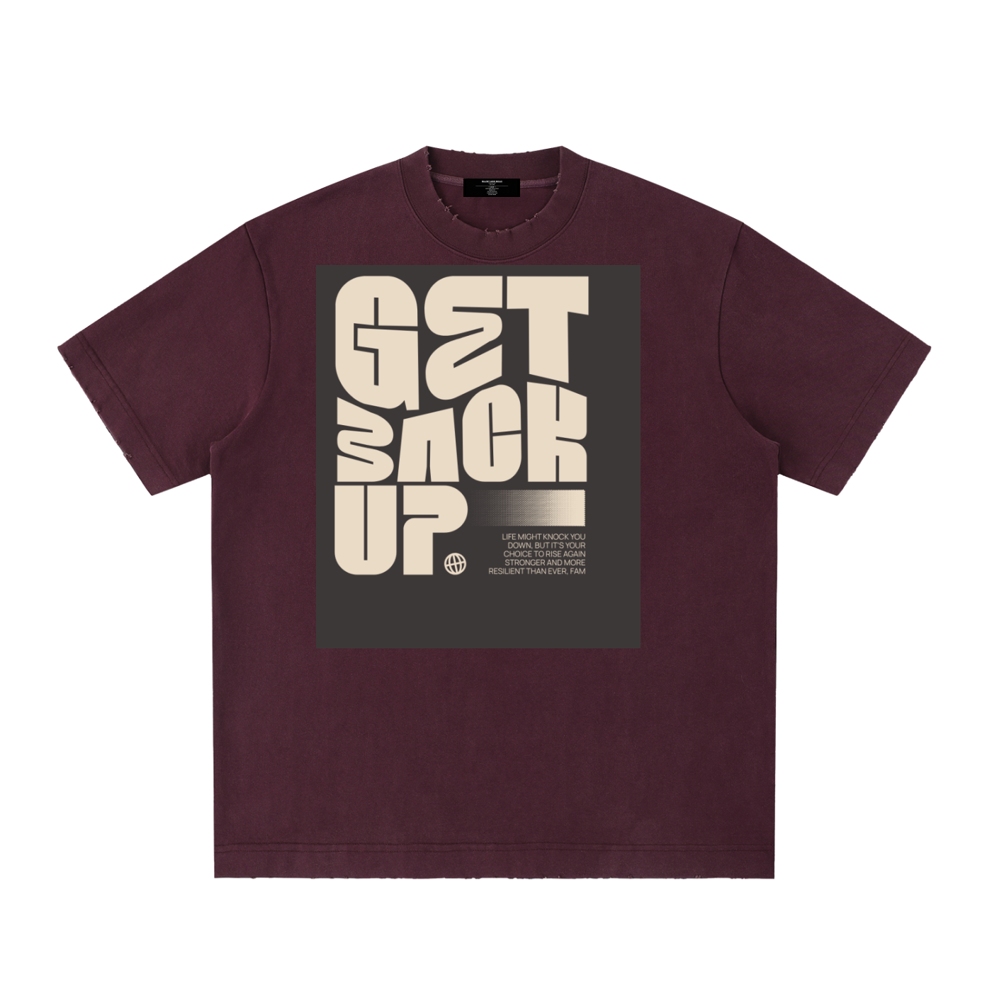 Men's Heavy Frayed Tee — Built Tough