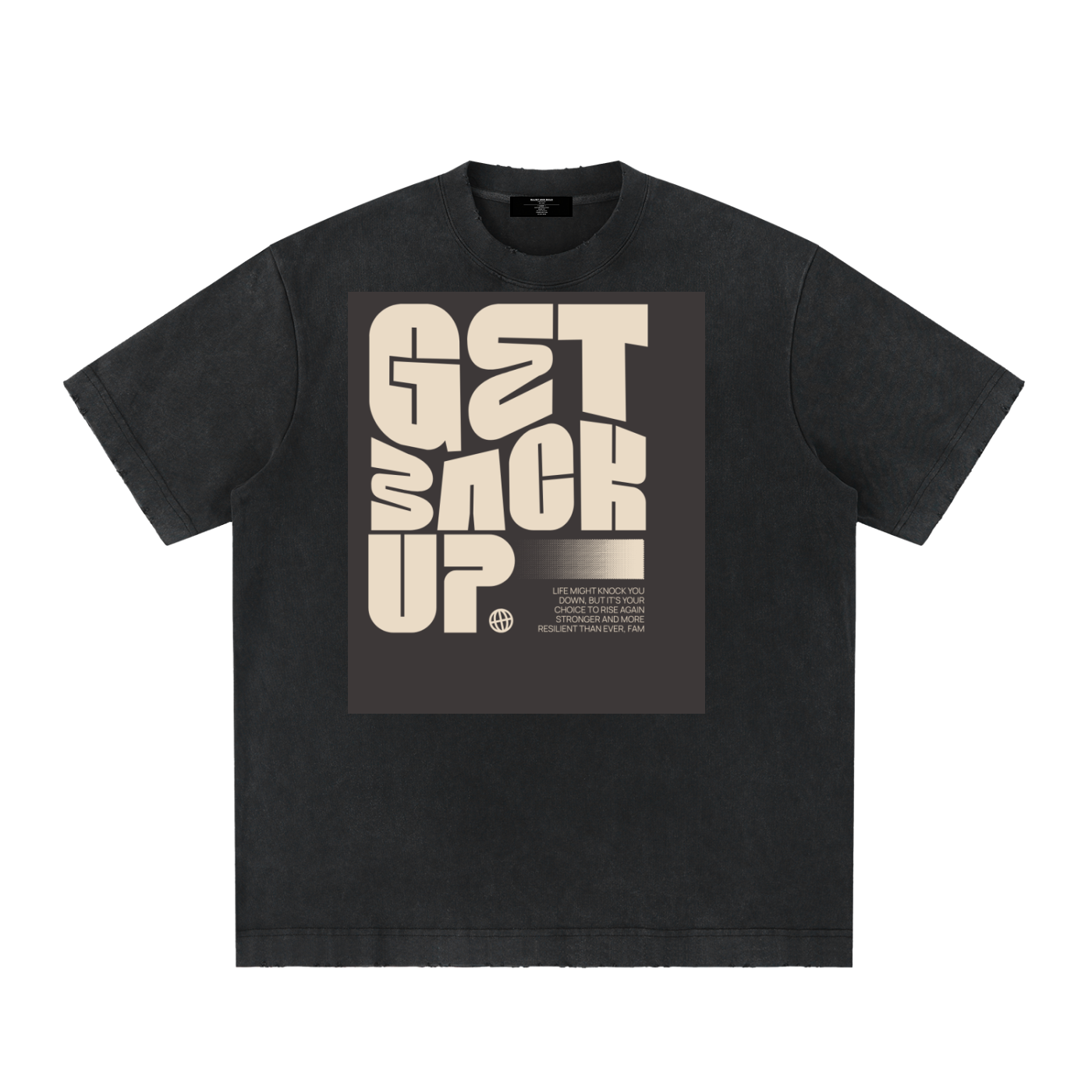 Men's Heavy Frayed Tee — Built Tough