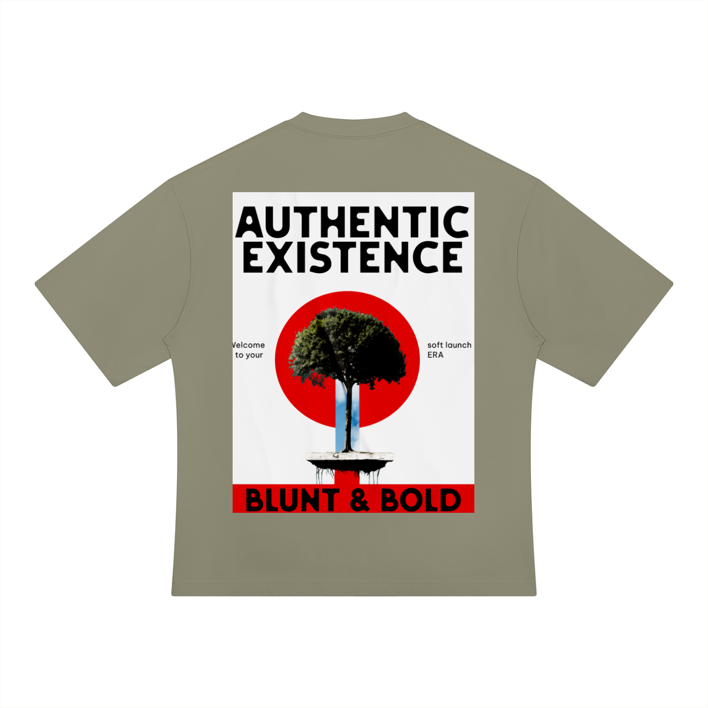 MENS 'AUTHENTIC EXISTENCE' Heavyweight Oversized TEE
