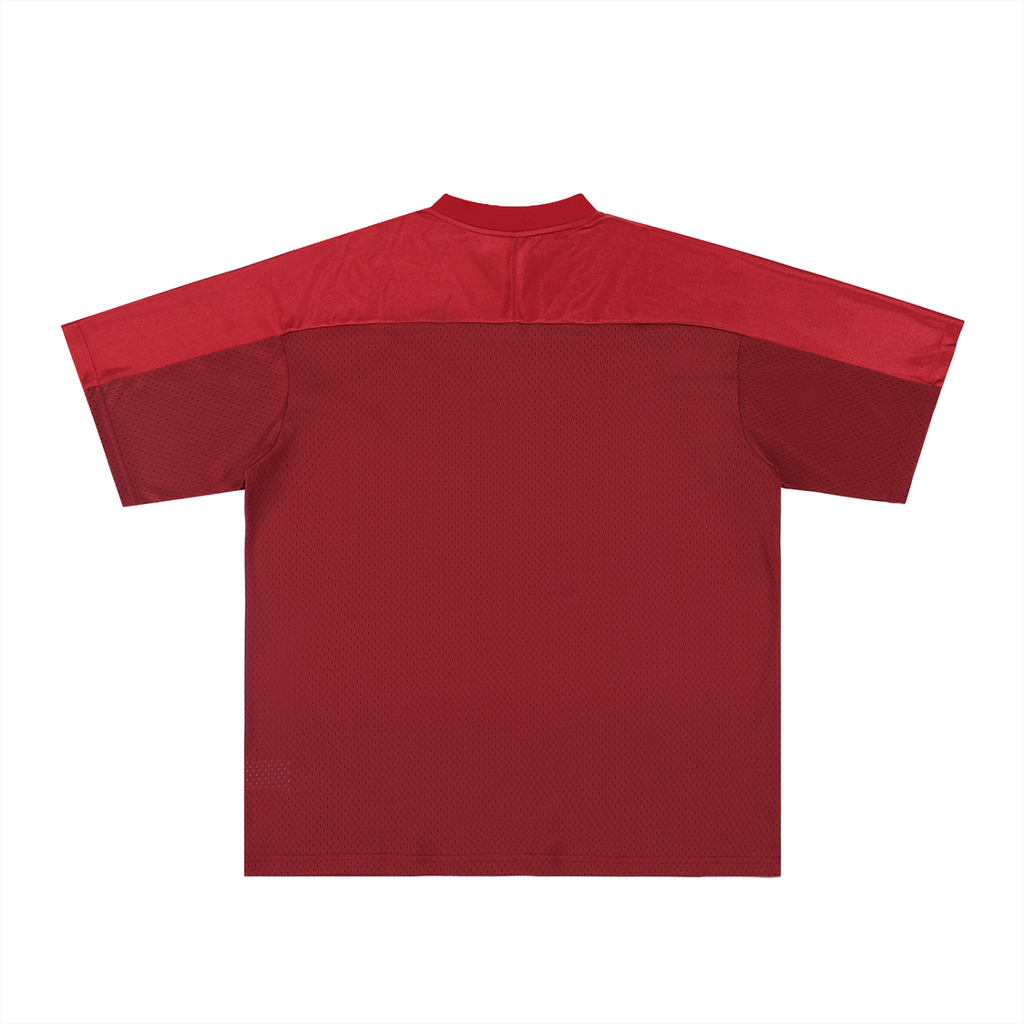 Mens MUSCLES  Oversized Mesh V-Neck Soccer Jersey
