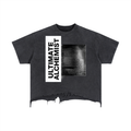 Mens 'ULTIMATE ALCHEMIST' Vintage Wash Boxy Distressed Hem Tee