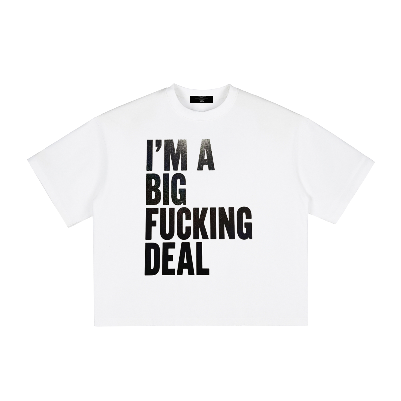 Mens 'BIG FUCKING DEAL' Vintage Washed Boxy Tee