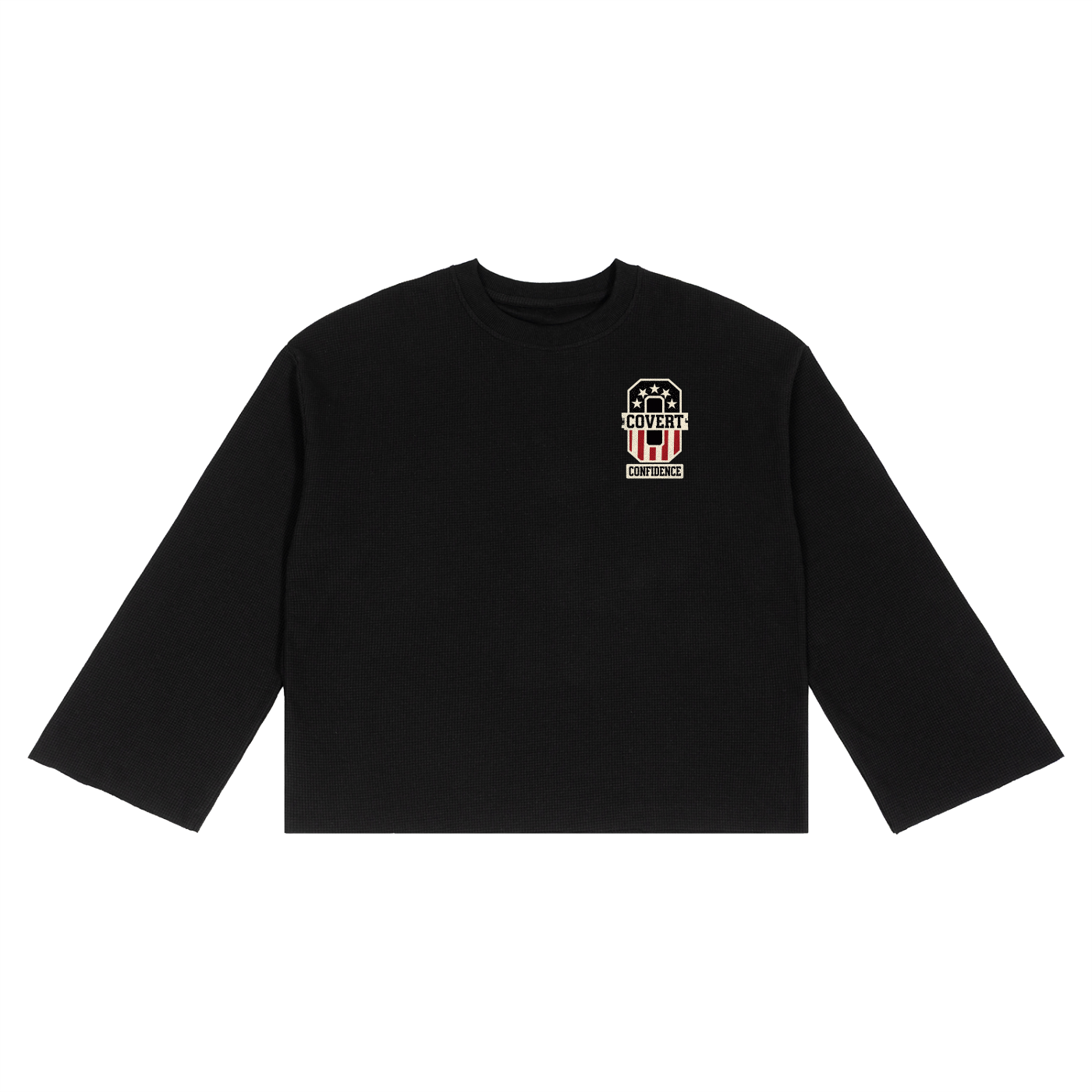 MENS 'COVERT CONFIDENCE' Waffle Raw Edge TEE