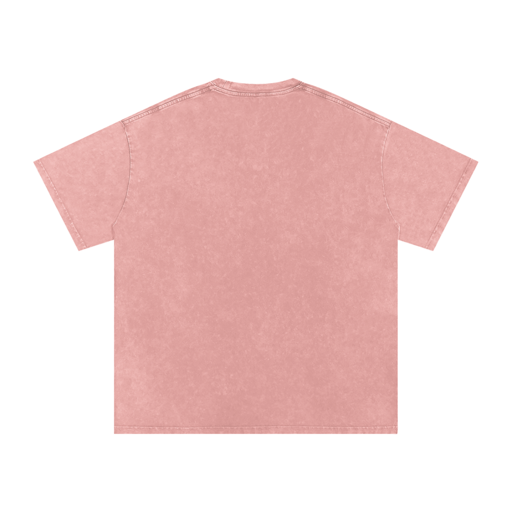 Mens 'WEIGHT OF APPROVAL' Snow Washed Oversized Cotton T-Shirt