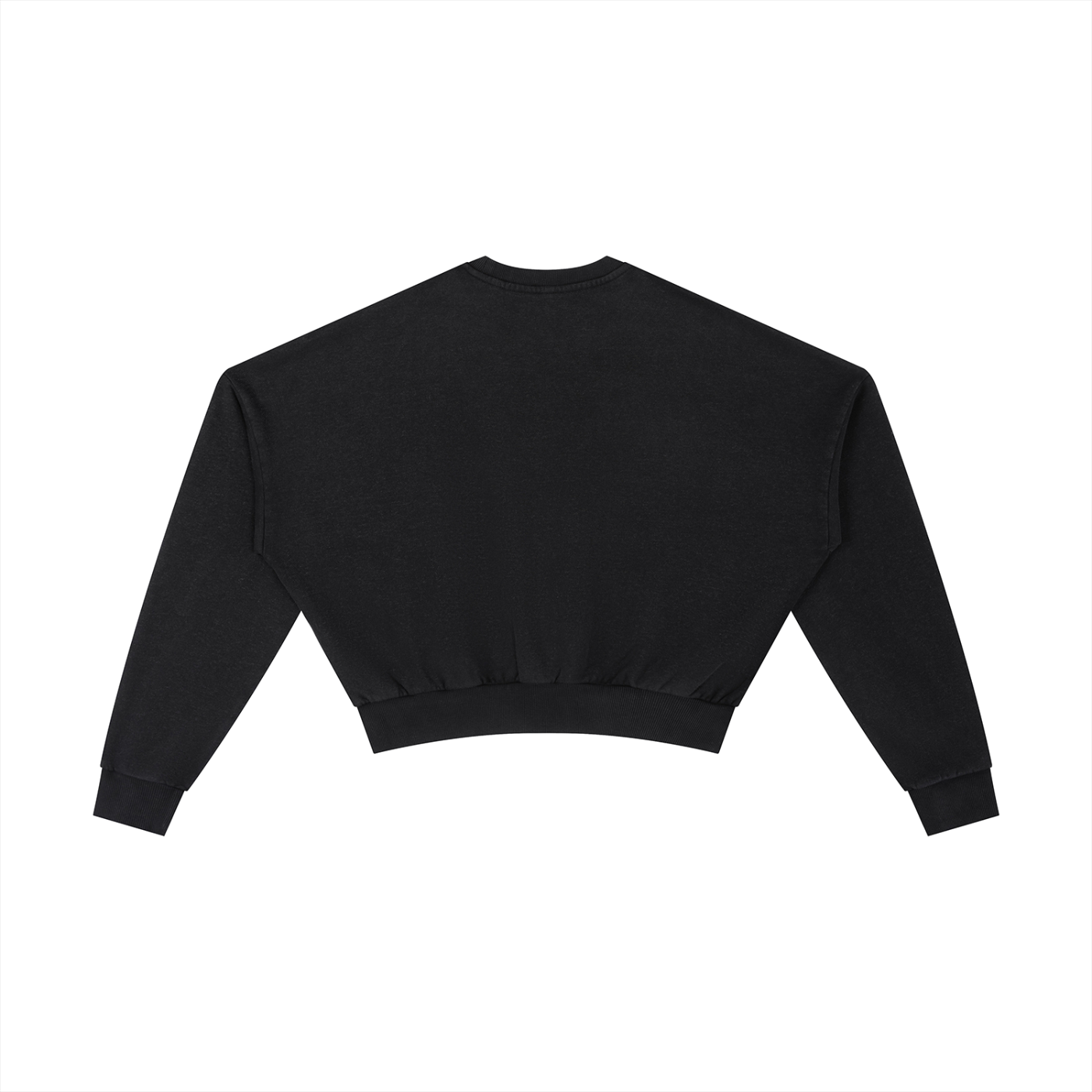 Womens BOLD CLASSIC Vintage Washed Cropped Sweatshirt