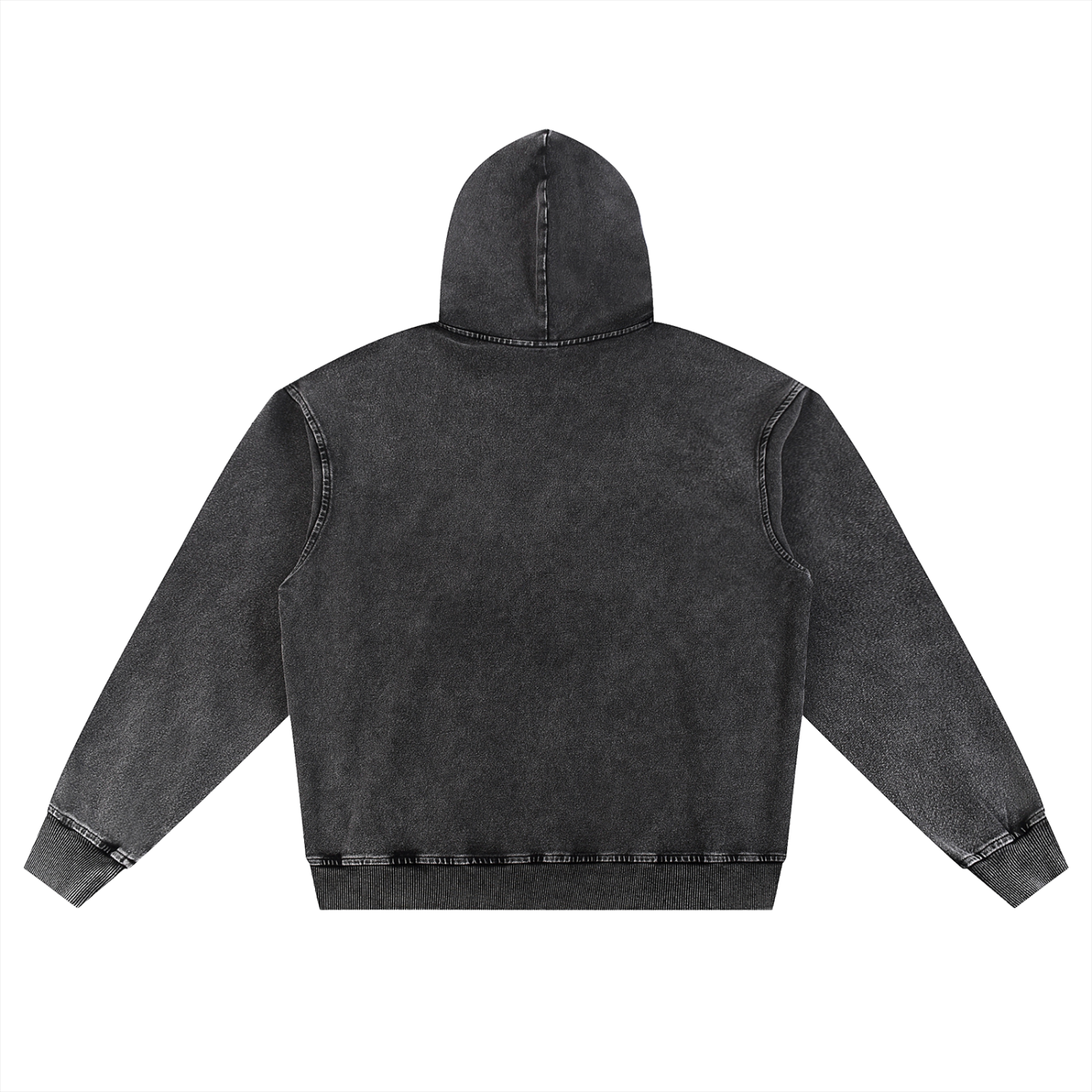 Mens 'STAY WILD" Snow Wash Oversized Hoodie