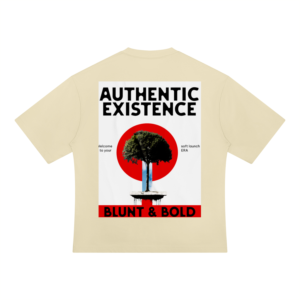 MENS 'AUTHENTIC EXISTENCE' Heavyweight Oversized TEE