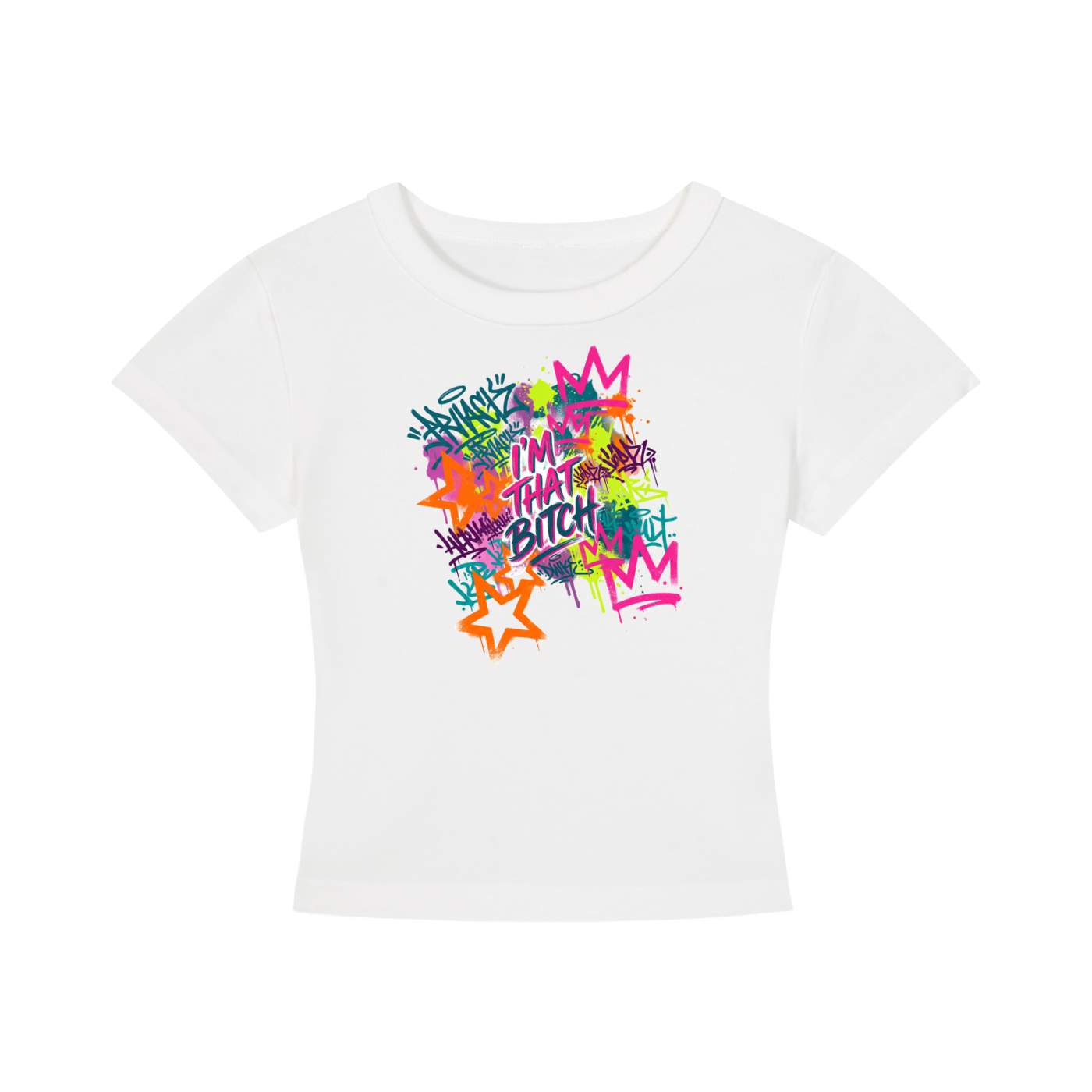 WOMENS 'THAT BITCH'!' Cropped TEE