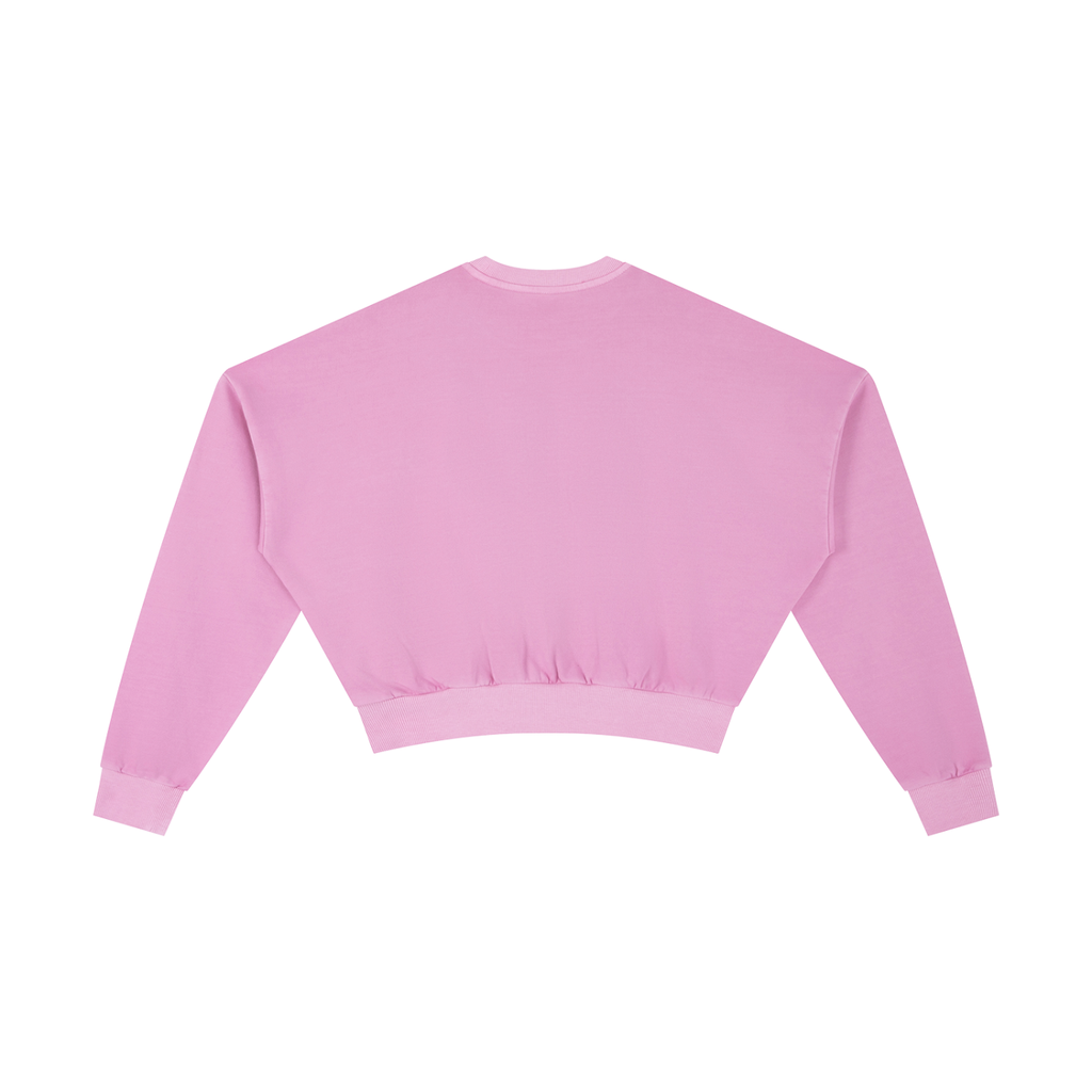 Womens BOLD CLASSIC Vintage Washed Cropped Sweatshirt