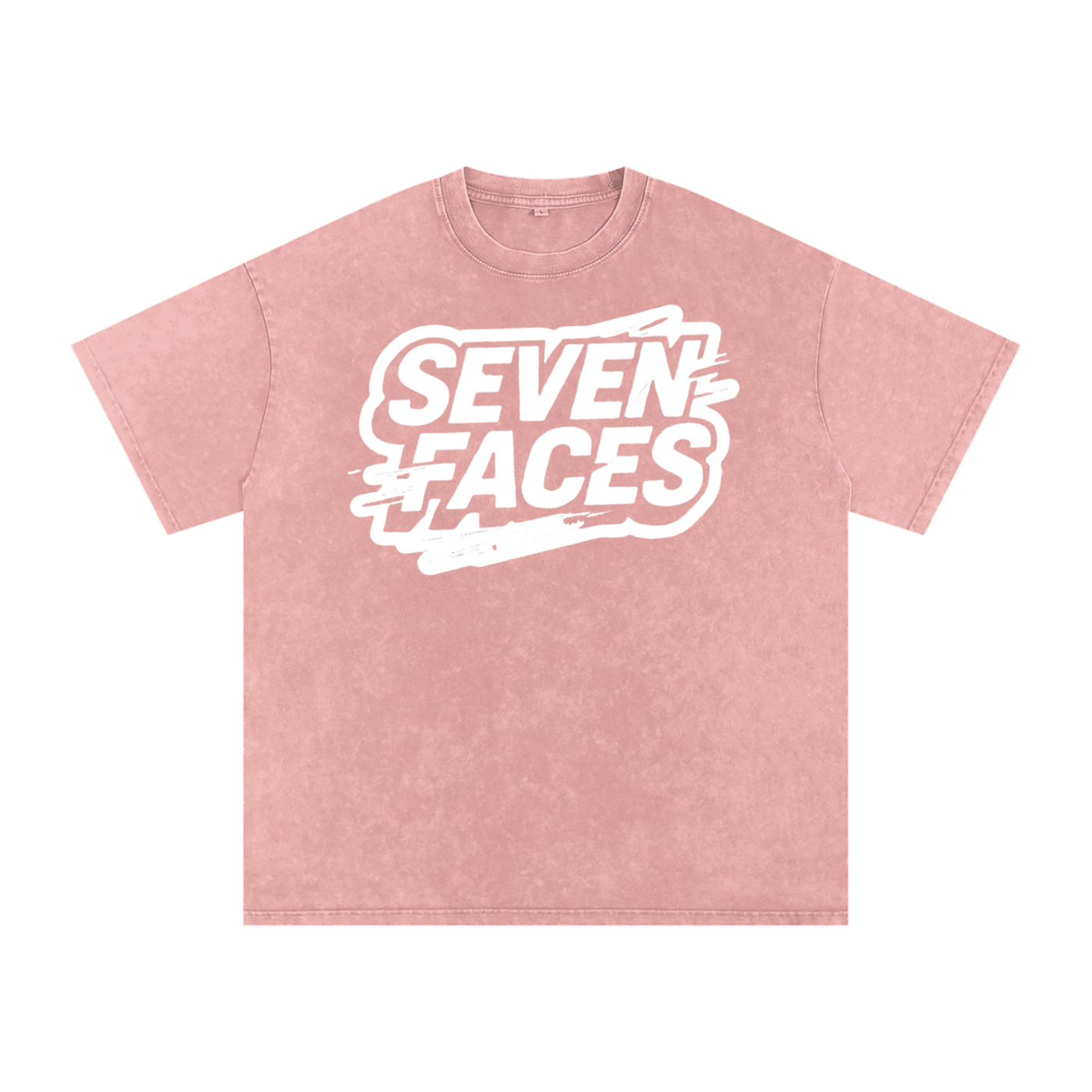 MENS ' SEVEN FACES ' Snow Washed Oversized Cotton TEE