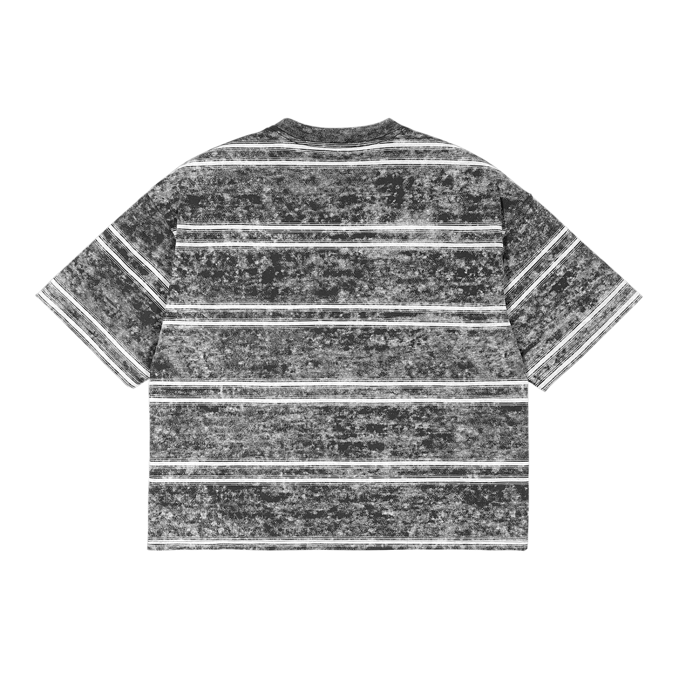 Mens 'TRUST YOUR SOUL" Snow Washed Striped Boxy Tee