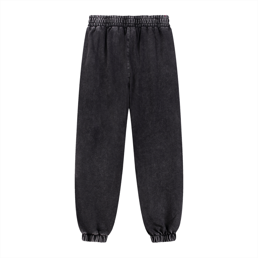 Mens Snow Wash Heavyweight Jogged Sweatpants
