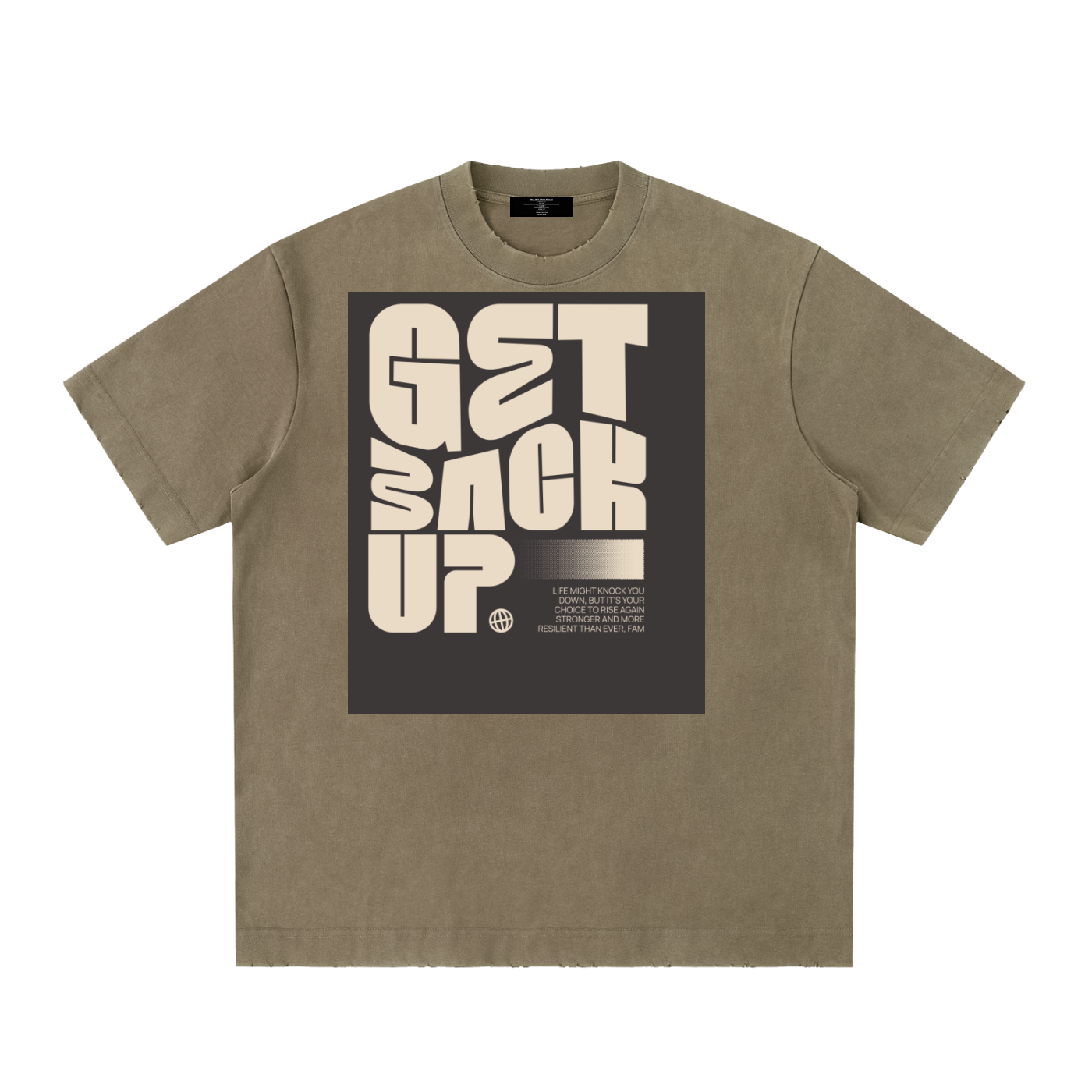 Men's Heavy Frayed Tee — Built Tough