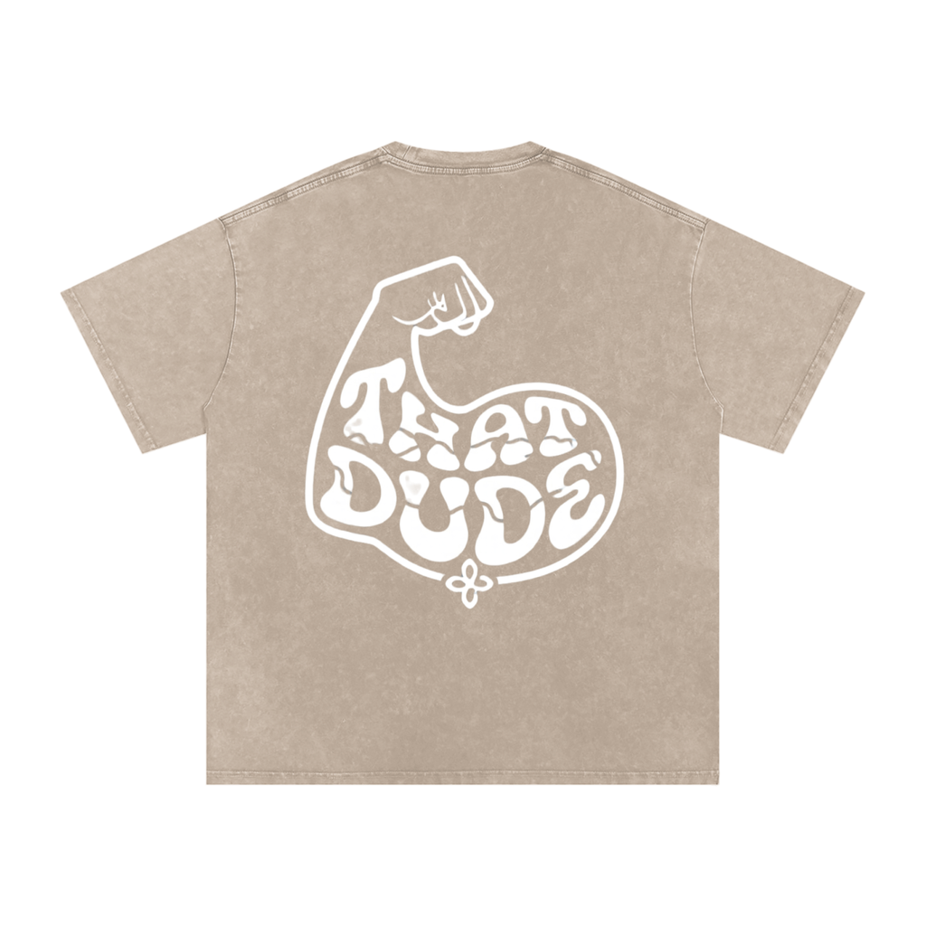 MENS 'THAT DUDE' Snow Washed Oversized Cotton TEE
