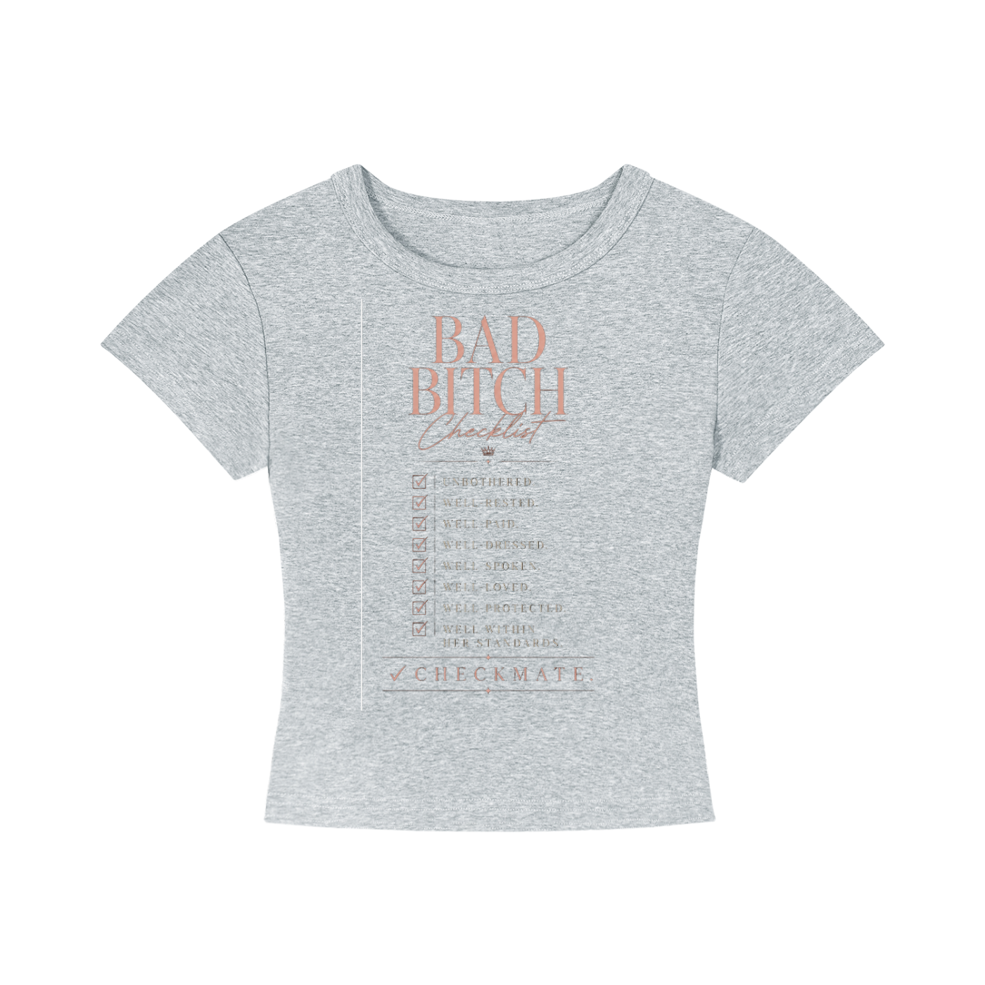 WOMENS 'BAD BITCH'  Cropped TEE