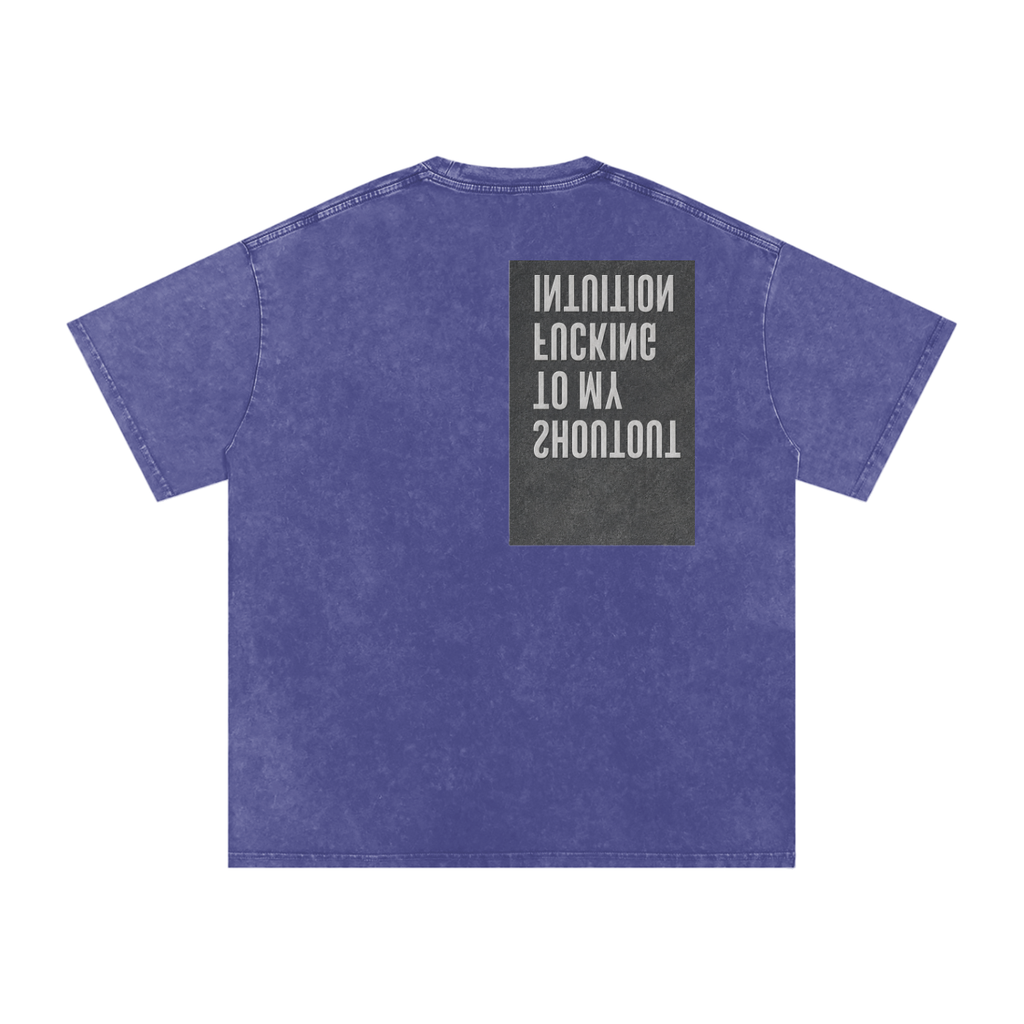 Snow Washed Oversized Cotton T-Shirt
