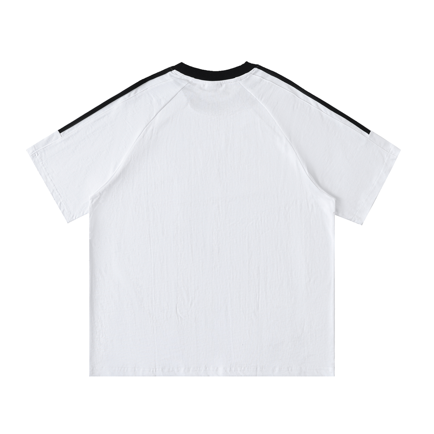 Mens 'BLOOM' Contrast Tape Crewneck Cotton Tee
